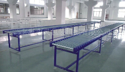 無動力滾筒輸送機組成復(fù)雜的物流輸送系統(tǒng)